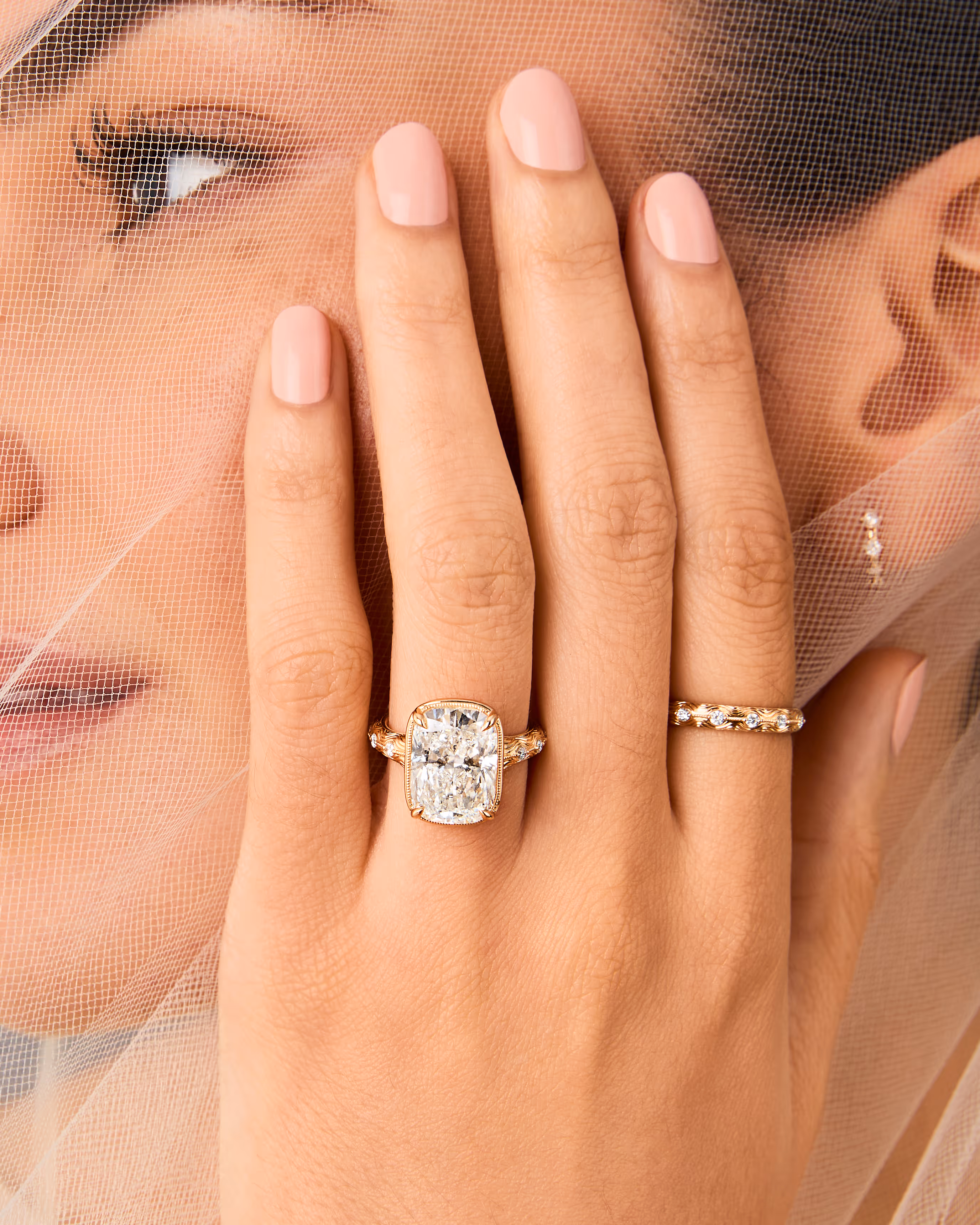 The Ripple showcase featuring a lifestyle image of an engagement ring